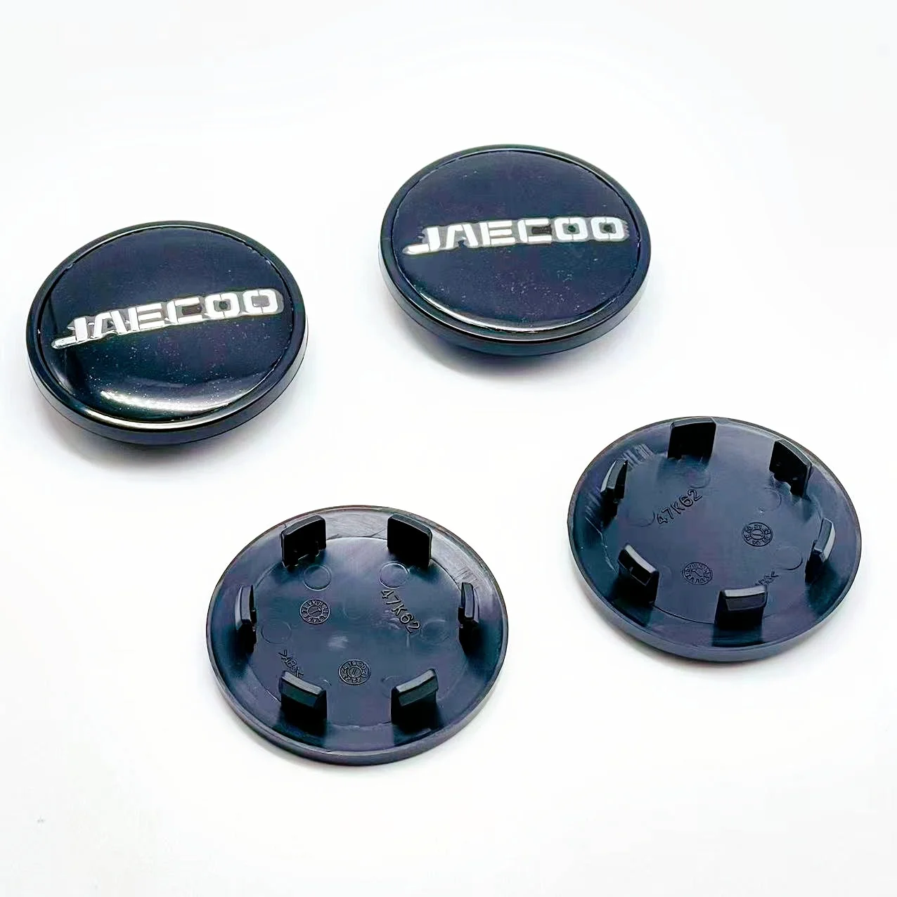 

4pcs 3D 62mm For JAECOO ar emblem Wheel hub Center Cap JAECOO Badge covers sticker Decals Styling accessories