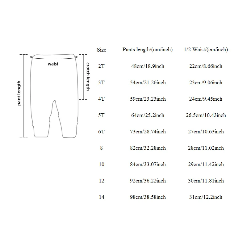 Jungen- und Mädchen-Lange Hosen Schwarze Baumwolle Familien-Set Taillenverstellbare Elastische Hosen Herbst/Winter Kinderkleidung Hosen mit Reißverschluss vorne – Detail 1