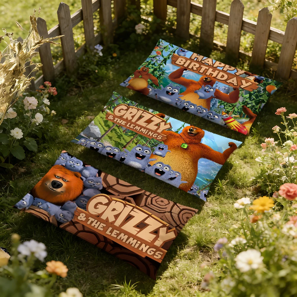 Cartoon G-grizzy Lemmings cushion cover Rectangle Pillow Cover Home Sofa living Room Dorm bedside hogar Pillowcase party gift