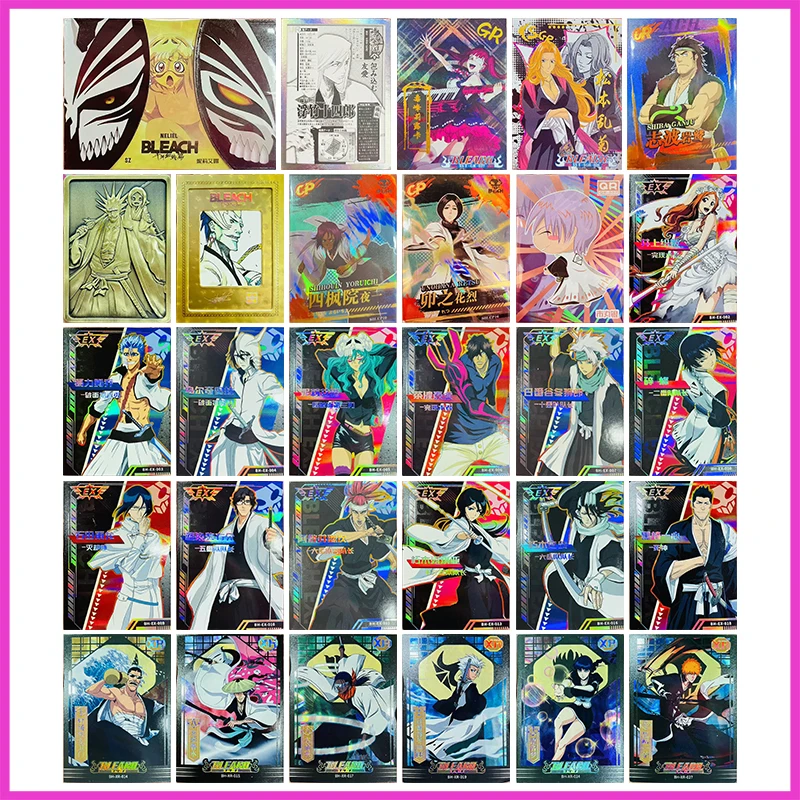 Anime BLEACH Rare SZ GR SGR UR CP QR EX XR SSR Collectible Cards Kurosaki Ichigo Inoue Orihime Toys for boys Birthday Present