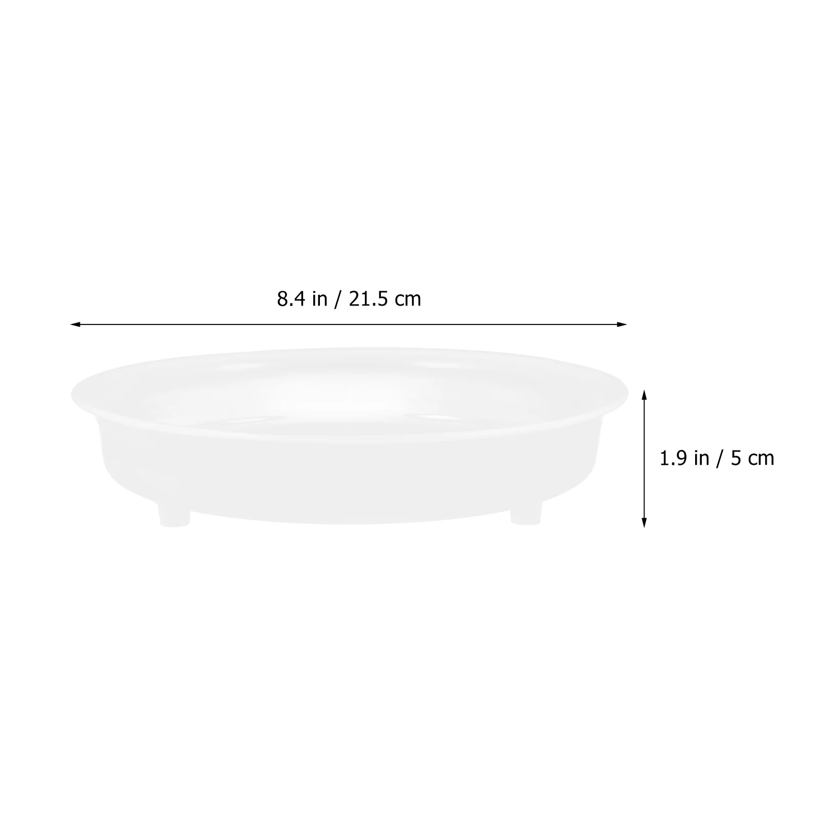 

4Pcs Heavy Duty Plant Saucer Tray Resin Round Drip Catcher for Indoor Outdoor Potted Plants Water Drainage Protection