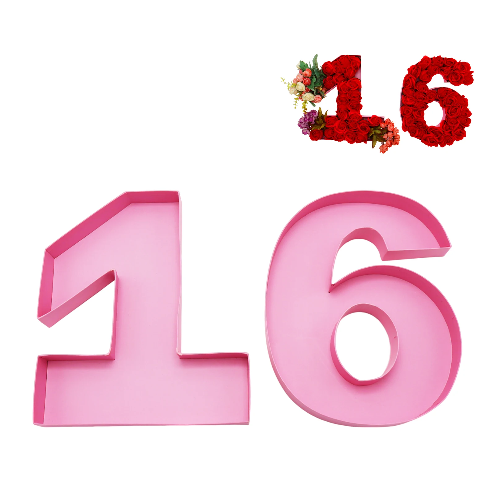 30.5cm Birthday Annivesary Graze Charcuterie Tray Sweet Food Cardboard Number Shaped Box Fillable