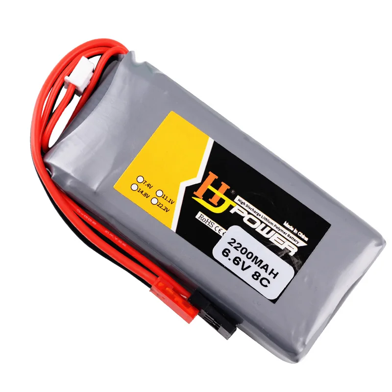 

1/2шт 2S 6,6 v 2200MAH 8C 3PK Lipo батарея для Futaba 14SG 18SZ 16SZ T8J передатчик Li-Fe пульт дистанционного управления батарея