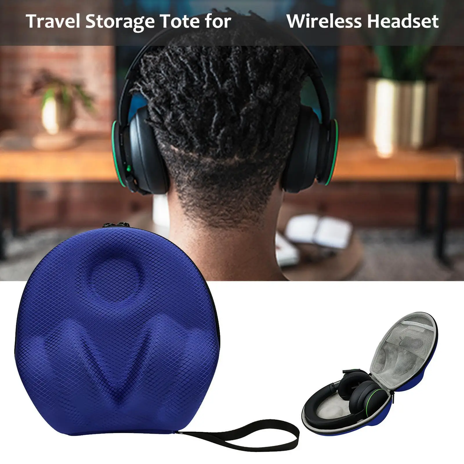 EVA Portable Case Bag para Xbox, Headset Protector com Alça, Caixa De Armazenamento