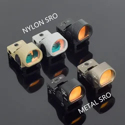 Tactical Trijicon RMR SRO Red Dot Sight Scope Metal Nylon Material Glock 17 19 9x19mm Rifle Pistol 20mm Practice Shooting Scope