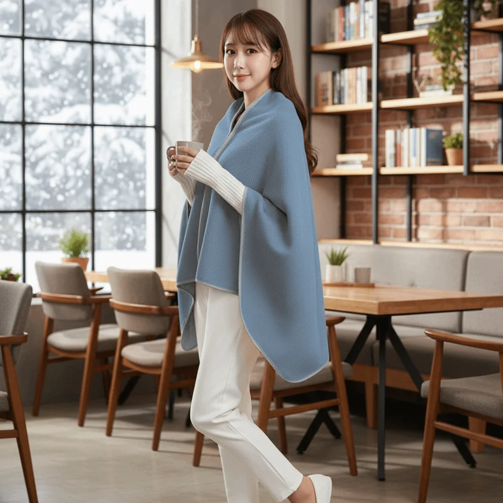 

Skin-friendly Washable Electric Heated Blanket Fast Heating Windproof Body Warmer Wrap Folding Soft Warm Heating Scarf Sofa