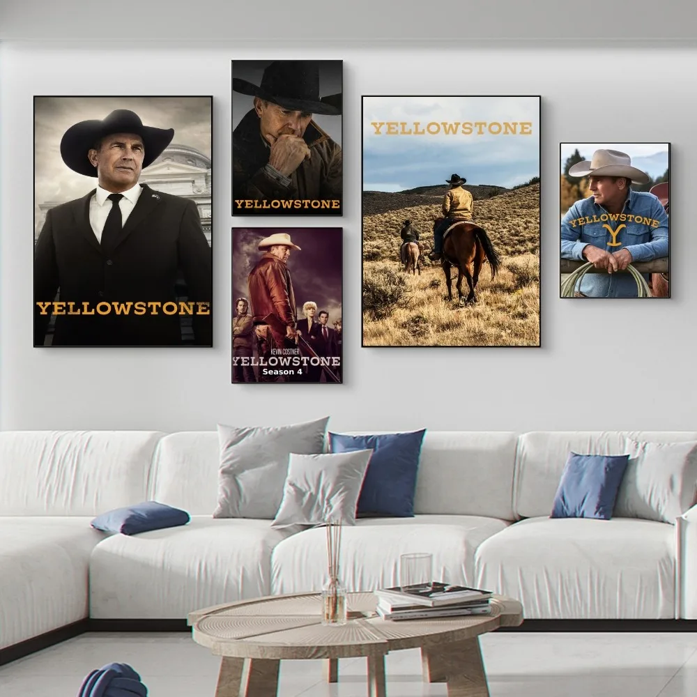 Yellowstone TV Series Poster Modern Wall Art Print Painting Bedroom Study Studio Living Room Cafe Decoration