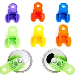 6pcs/pack Easy Can Opener Kitchen Tools Plastic Handheld Beer Cola Beverage Drink Opener Bottle Opener Kitchen Gadgets