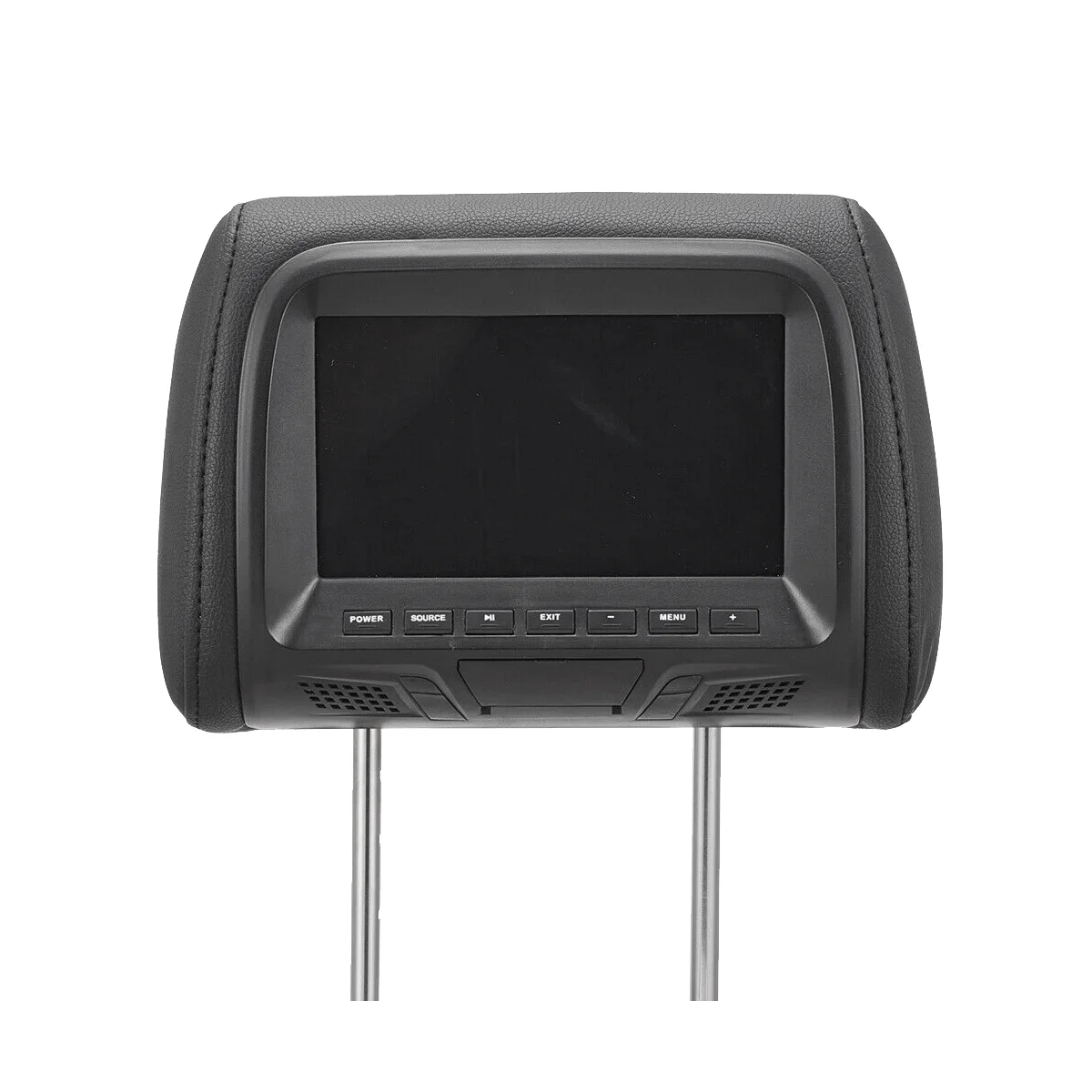 Universal 7Inches Car Headrest Monitor Screen Rear Seat Entertainment Multi-Media Player for AV USB SD MP4 MP5 FM Black