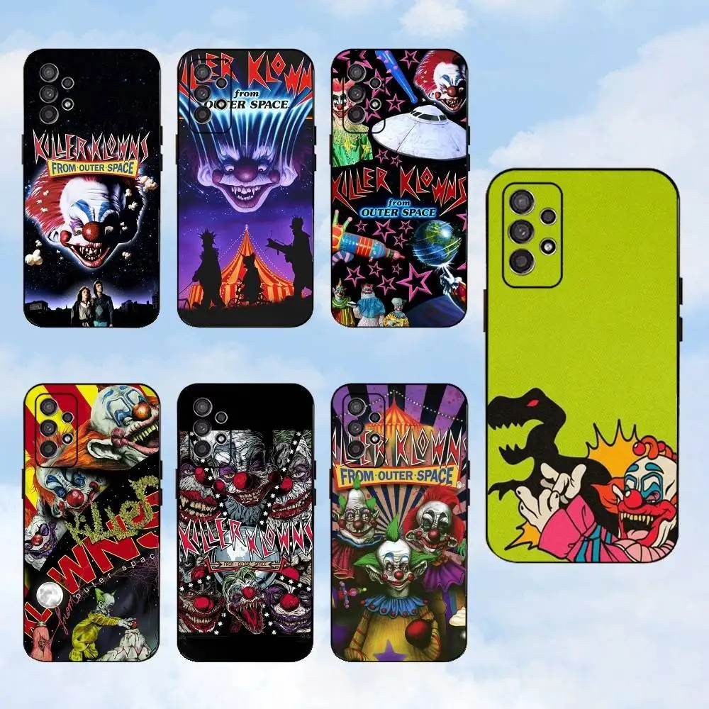 

Killer K-Klowns Outer Space Phone Case For Samsung S25,S24,S23,S22,S21,S20,S10,Ultra,Plus,Lite,FE,Soft Silicone Black Cover