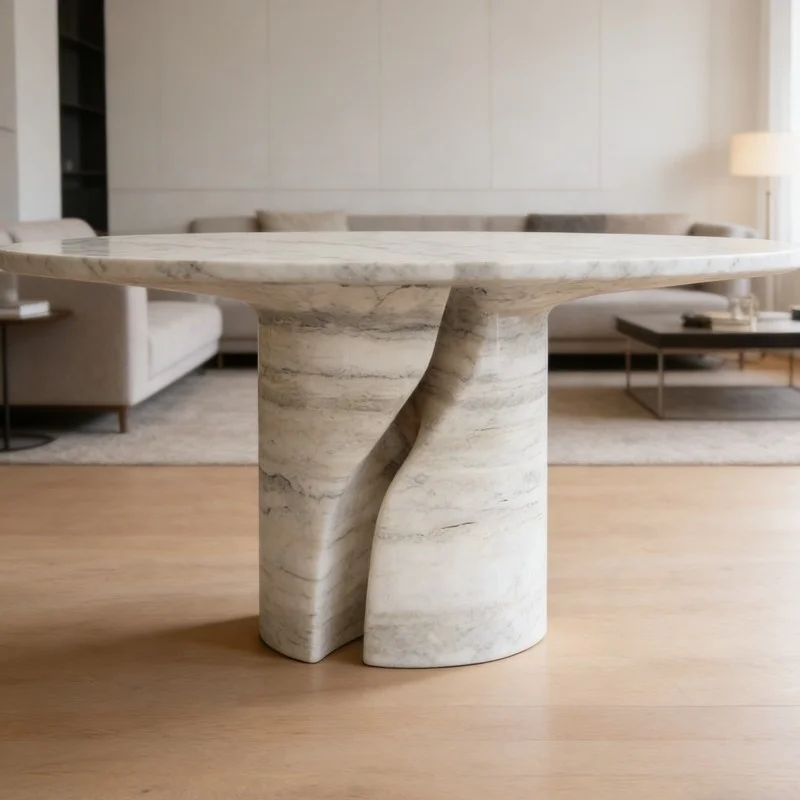 

✿p Travertine End Table for Hotel Lobby Luxury Beige Finish Custom Size Natural Stone Coffee Table Travertine Stone Accent Table