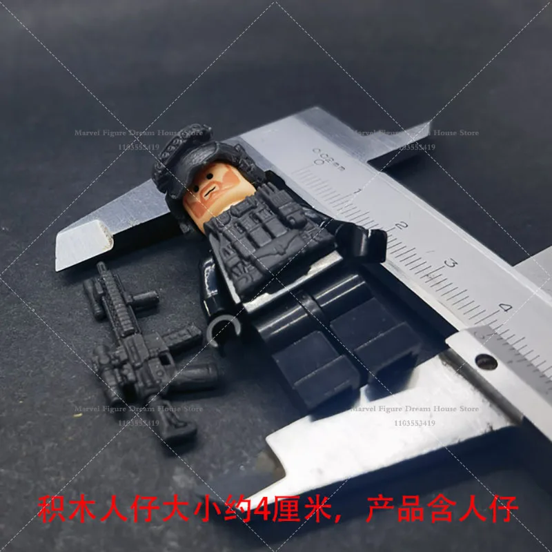 1/50 Scale Mini Colored Printing Model Finished Product Micro Self-assembled Toys ArmyArms Full Set Assaulter Police Mercenary