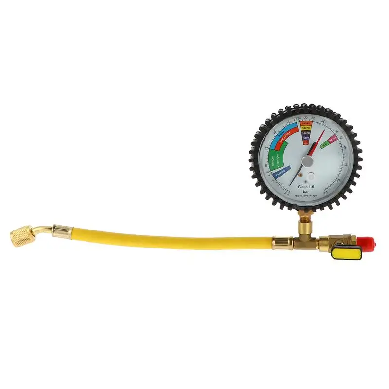 R134a R22 R407C R410A Nitrogen Pressure Ac Refrigeration Gauges Charging Tools Gauge Cylinder Ac Refrigeration Gauges