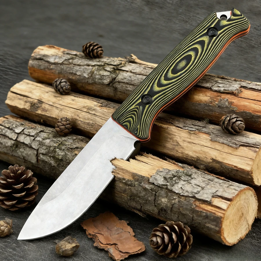

Тактический нож BM 15002 All-rounder для активного отдыха, с рукоятью G10 и лезвием из стали 8Cr13MoV, для выживания в дикой природе и повседневного использования.
