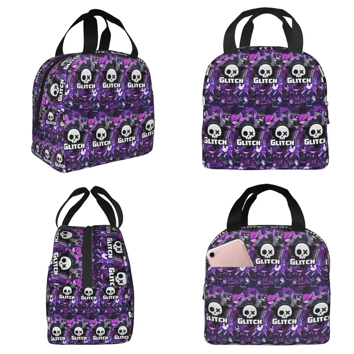 

Murder Drones Insulated Lunch Bag for Kids School Cooler Thermal Food Box Tote Portable Lunch Boxes Container