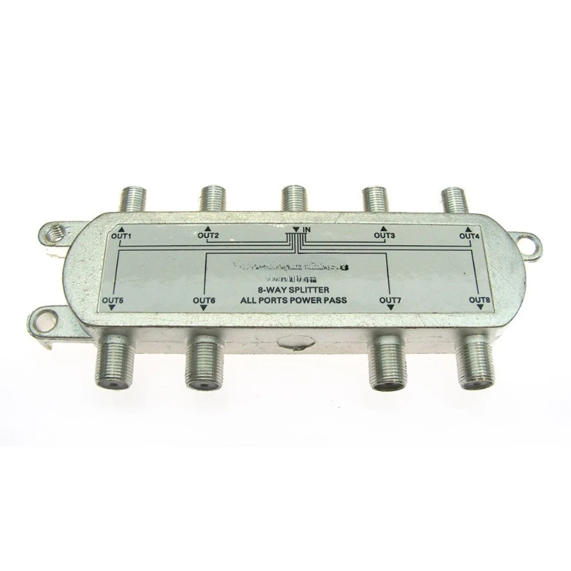 

Dish cable splitter Jiaxun 1 point 8 eight power splitter