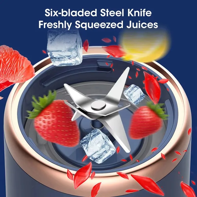 휴대용 과일 Juicer 전기 Juicer 블렌더 미니 Juicer 컵 충전식 주스 블렌더 가정용 과일 믹서 Juicer 병