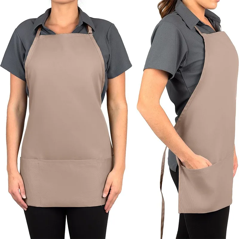 

Personalized Women's Kitchen Apron for Woman Men Chef Work Apron for Grill Restaurant Bar Cafes Beauty Nails Studios