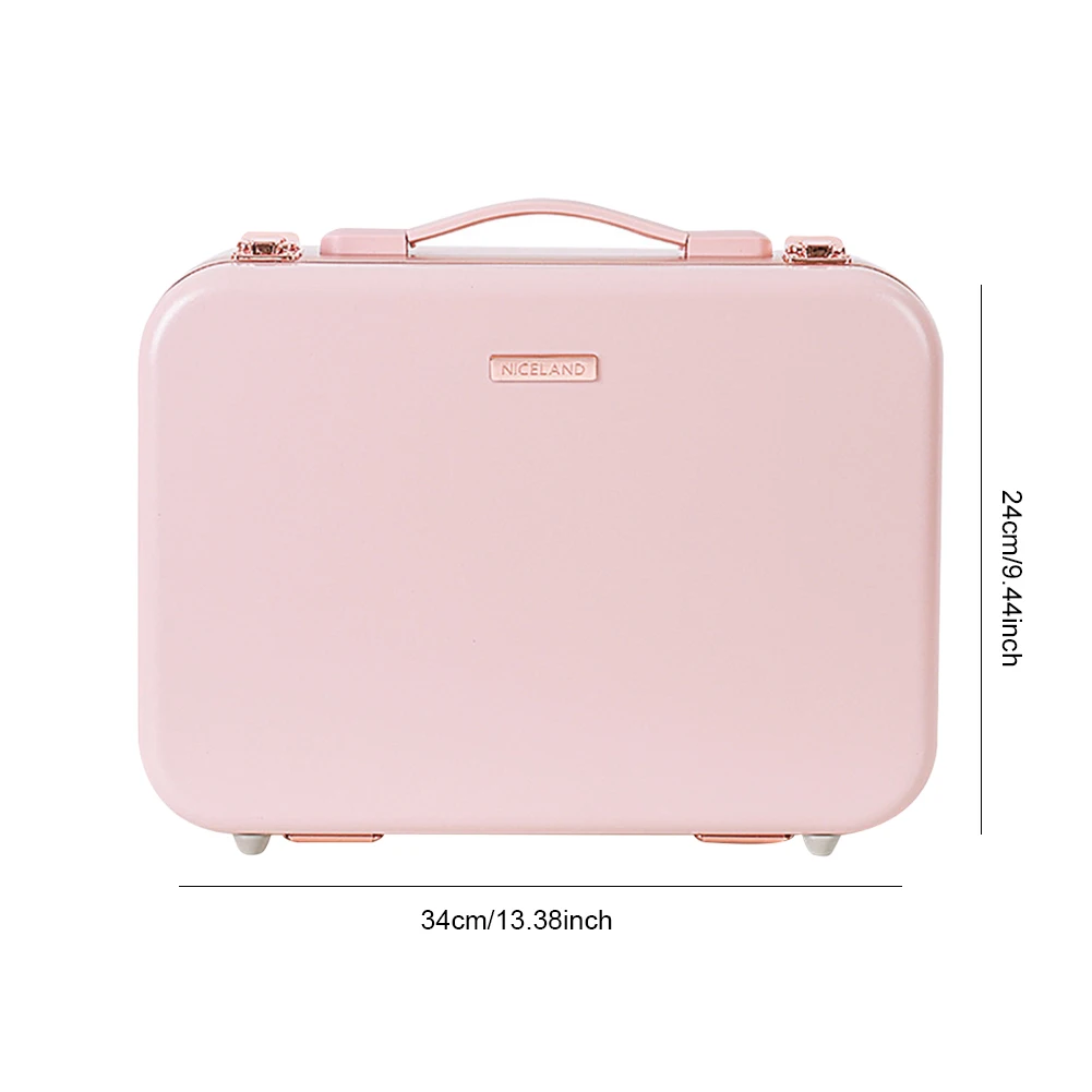 2023 New Smart LED Makeup Bag With Mirror Large Capacity Compartments Waterproof PU Leather Travel Cosmetic Case For Women