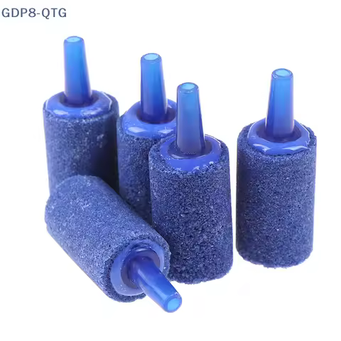 Hot sale 5/10Pcs Aquarium Cylinder Shape Air Stone Mineral Bubbles Release Fish Tank Punp Airstone Aeration Aerator Accessories