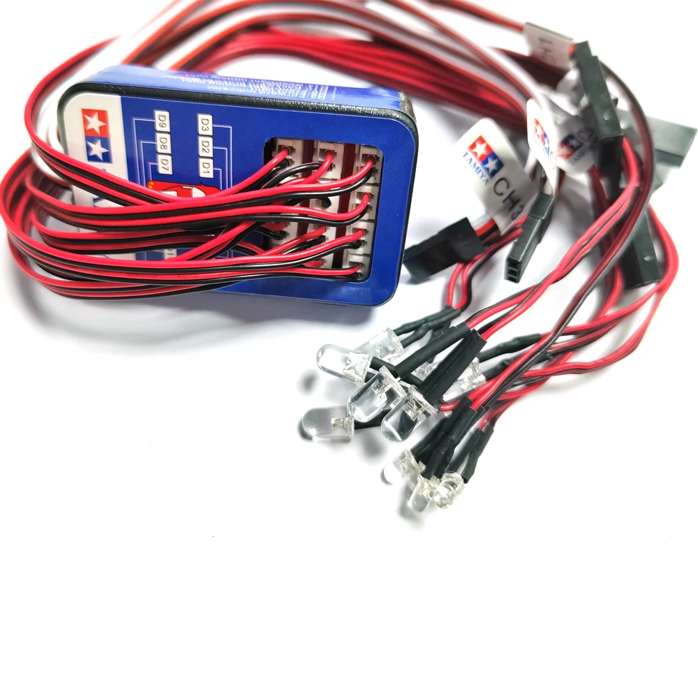 RC 12 LED Lighting Simulation Flash Light Controllable Dual Flashing Lights Kit for 1/10 RC Cars Tamiya HSP HPI RC4WD Traxxas