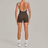 Sleeveless Backless Gym Rompers Women Sexy Monkeys One Piece Clothing Summer Sporty Tank Short Jumpsuit Fitness Short Overalls - Image 5