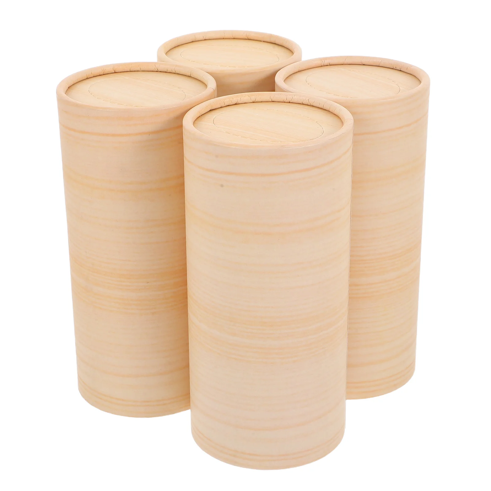 

4pcs Cylinder Tissue Box For Car Refillable Portable Napkin Holder Compact Travel Office Desk Use Soft Facial Tissues Cup Holder