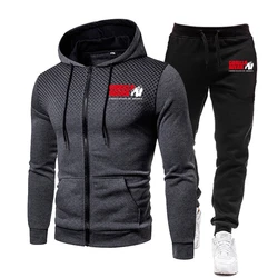 2023 Autumn and Winter New European and American Gorilla Fleece Sweater Pants Men's Casual Zipper Sports Hat Set