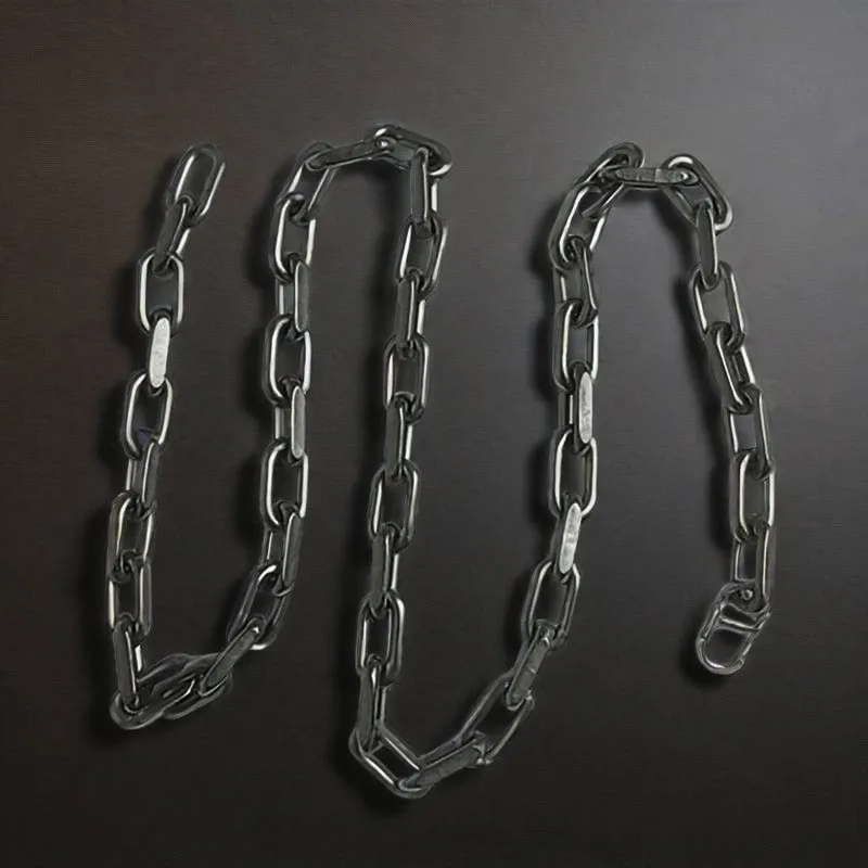 

Men's Titanium Necklace for Sensitive Skin - 8mm Anchor Chain, Waterproof Lightweight Jewelry, Gift Ready Box - Dad Husband