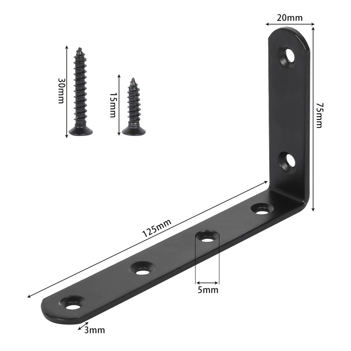 4Pcs Metal Shelf Bracket 90 Degree Heavy Duty L Shaped Bracket Space Saving Decorative Joint Angle Brackets for Home Living Room