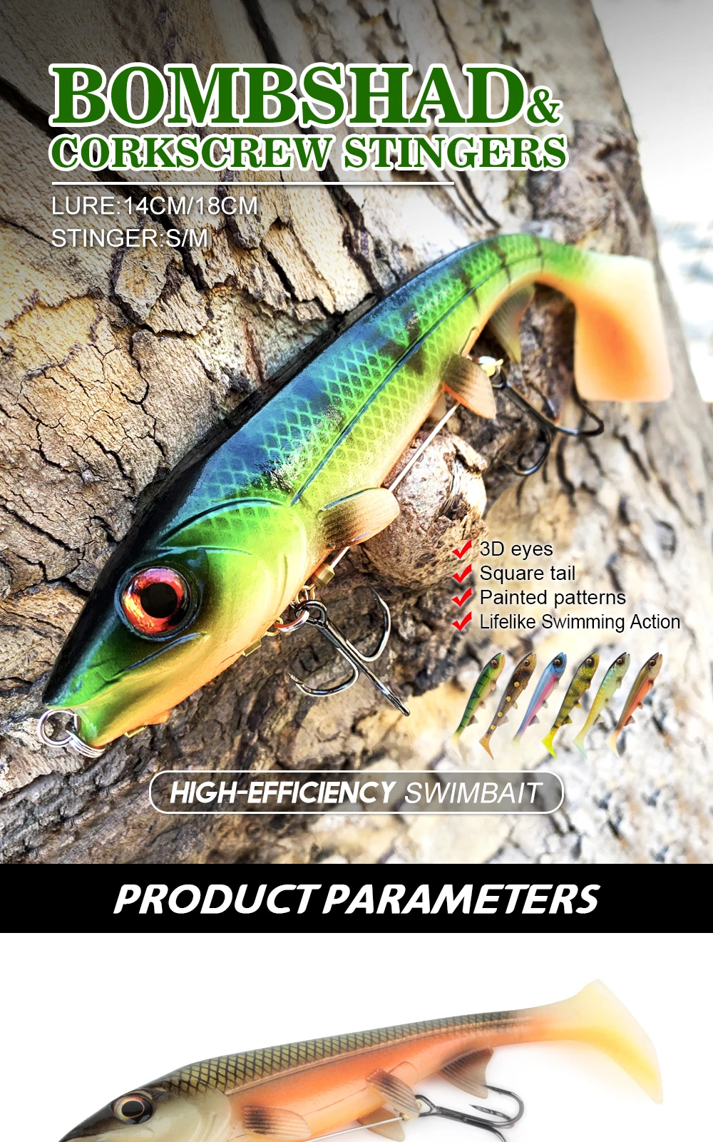 Preda Gigante Per Luccio: Esca In Plastica Morbida Da 12 Pollici (4 Pezzi) – Dunwright Tackle