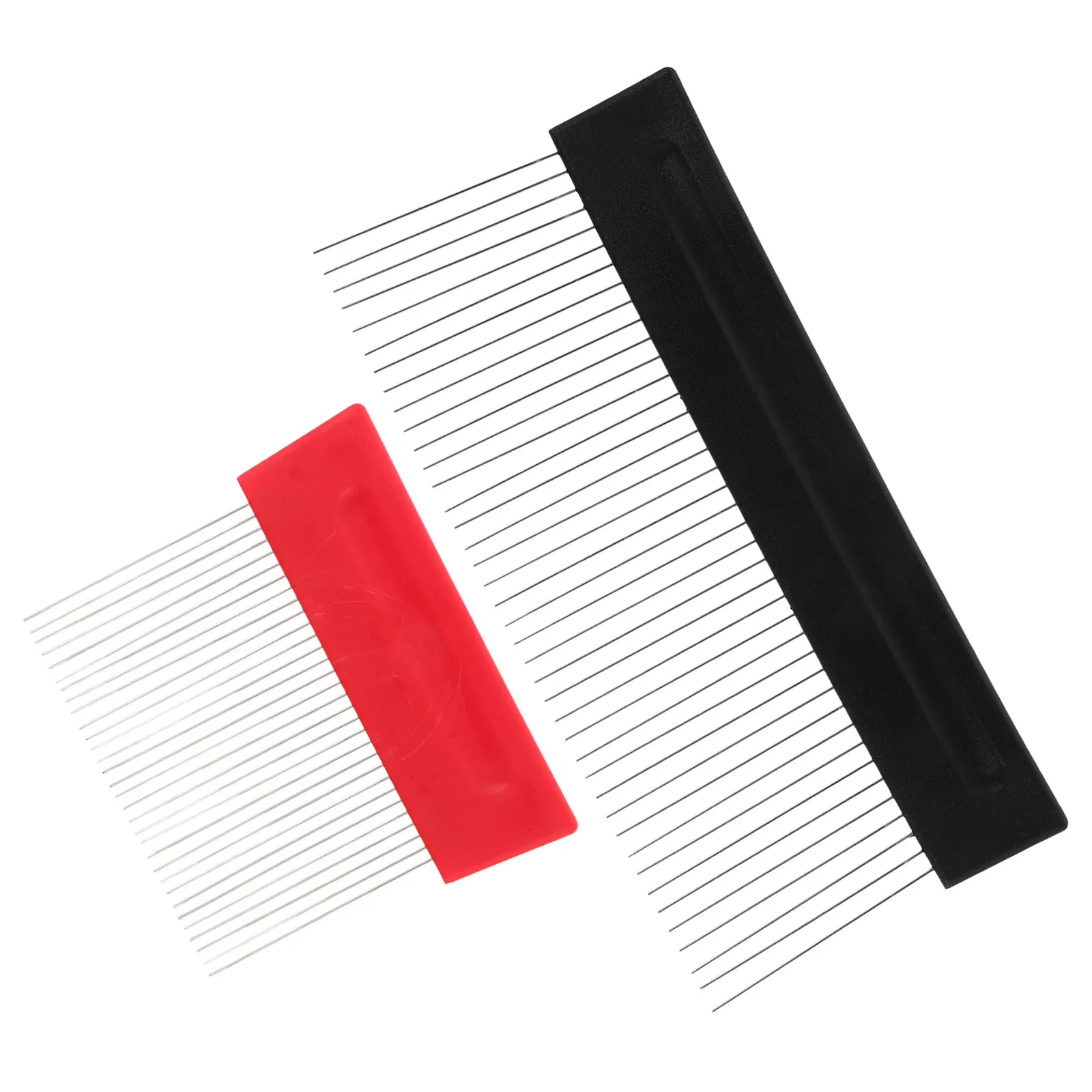 2Pcs Stainless Steel Graining Painting Comb Texture Scraper Tool Wall Paint Scraper Tool DIY Art Texture Painting Supplies