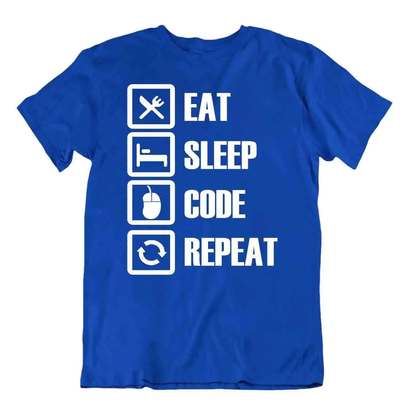 Eat Sleep Code Repeat Tshirt Programmer T-Shirt Awesome Cool Tee