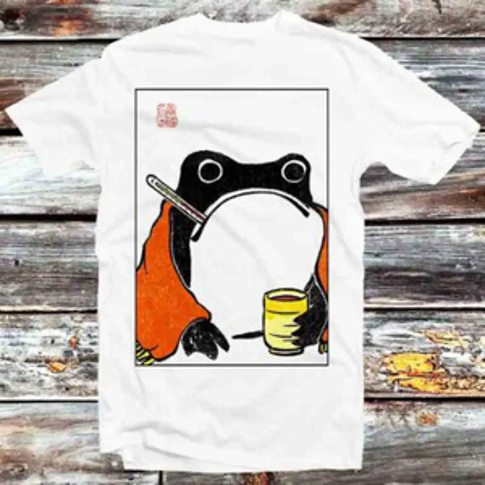 T Shirt Unimpressed Sick Frog Matsumoto Hoji Japanese Get Well Soon Toad B1386 vintage Washed graphic Versatile streetwear