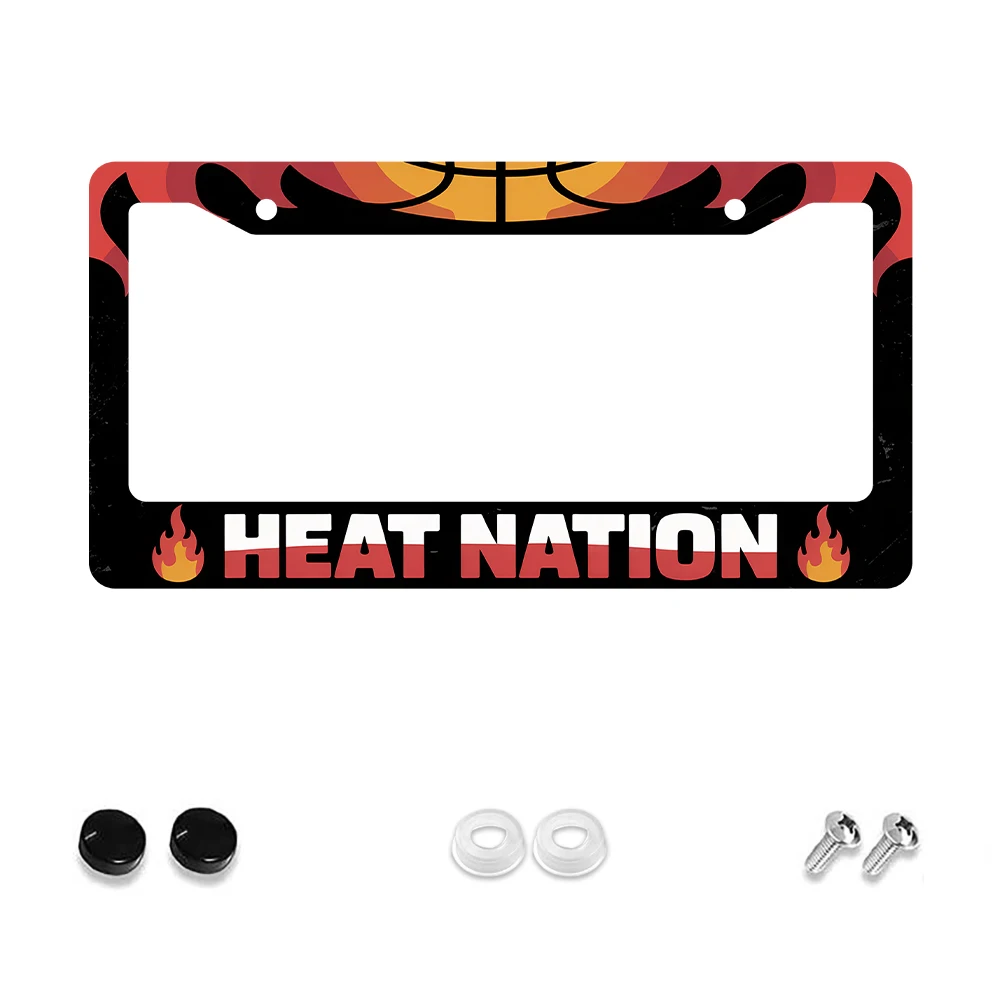 

1 шт. красно-черная рамка номерного знака с баскетбольным пламенем и 2 отверстиями, алюминиевый материал, 6x12 дюймов, с комплектом винтов, ретро нет