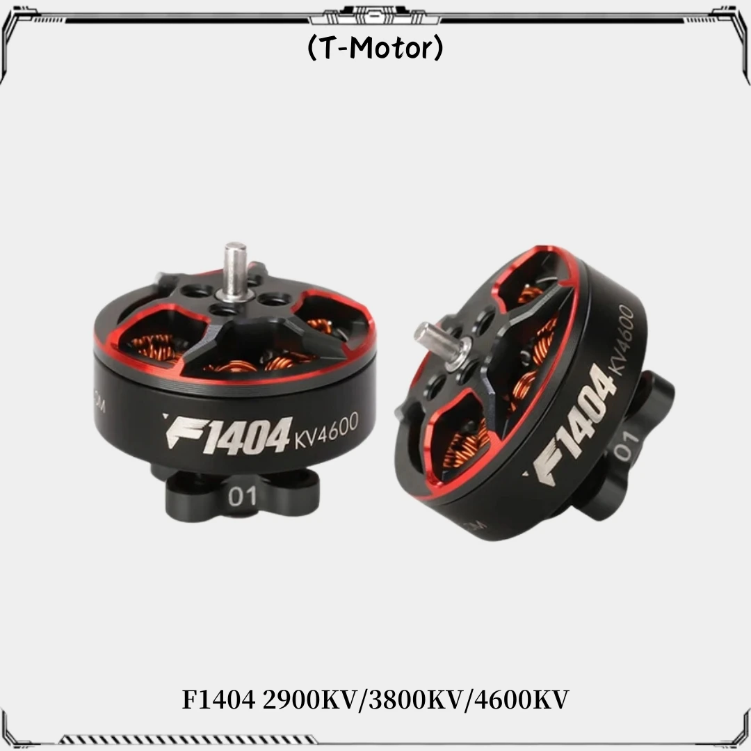 T-MOTOR  F1404 2900KV 4-6S 3800KV 4600KV 3-4S Brushless Motor 1.5mm Shaft for RC FPV 2.5-4inch Cinewhoop Racing Drones Parts