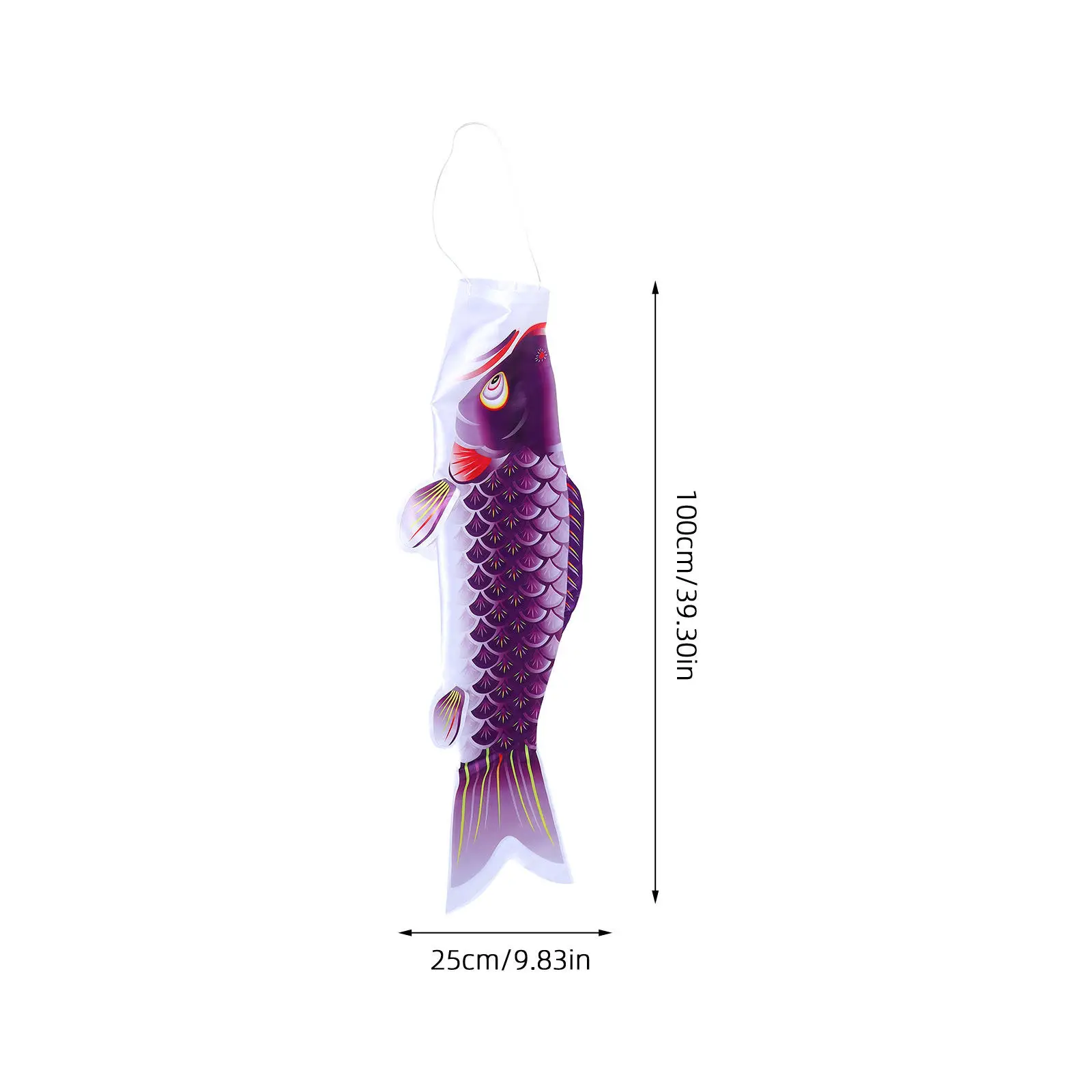 Japanese Carp Windsock Fish Banner Outdoor Garden Patio Hanging Decorative Windsock Traditional Festival Fish Flags