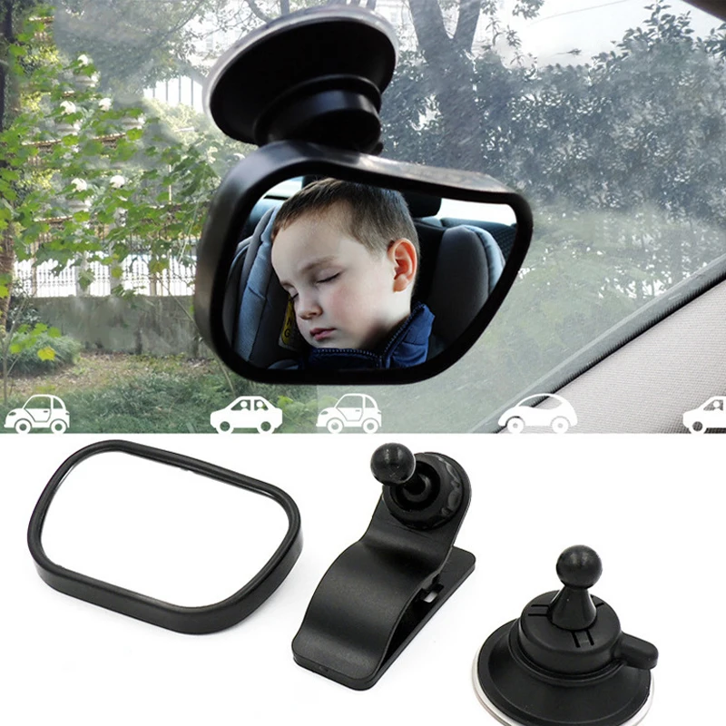 Car Back Seat Baby View Mirror Observation Mirror Adjustable Baby Rear Convex Mirror Car Baby Kids Monitor Interior Mirrors