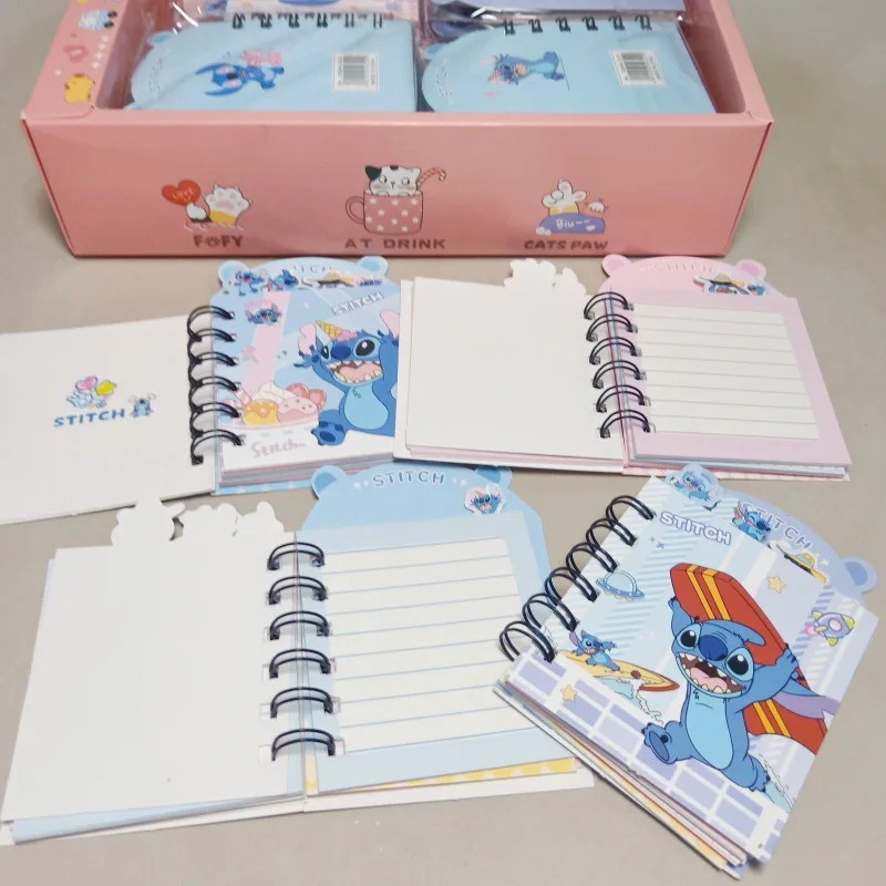 Disney 4/20pcs Stitch classification coil book student cute separator notebook DIY handbook loose-leaf note stationery gift