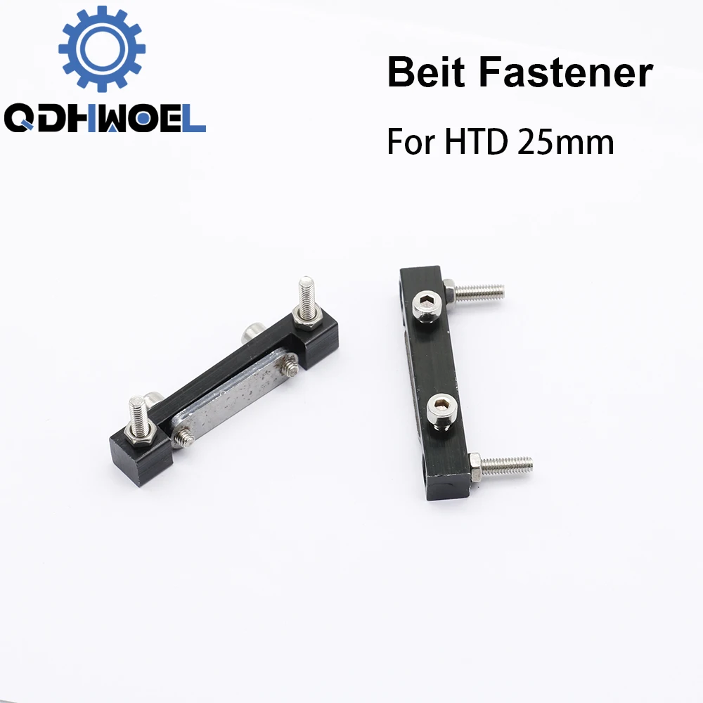 QDHWOEL E-series Belt Fastener For Width 25mm Open-Ended Timing Belt Transmission For X/Y Axis Hardware Tools Machine Parts