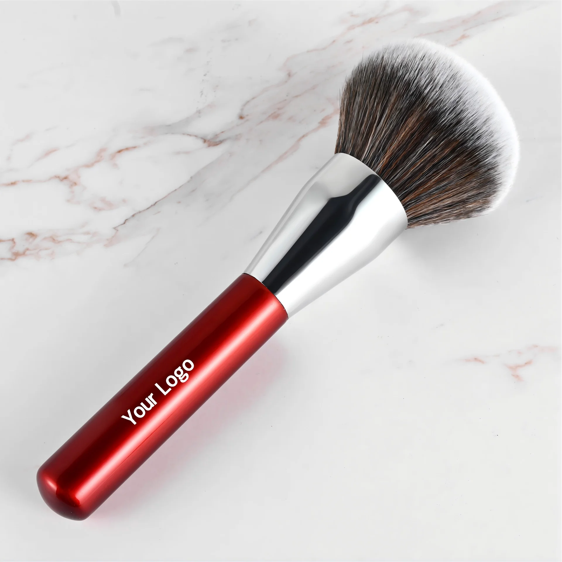 large-loose-powder-makeup-brush-private-label-red-wood-handle-single-pack-soft-blush-highlighter-concealer-makeup-brush-10pcs