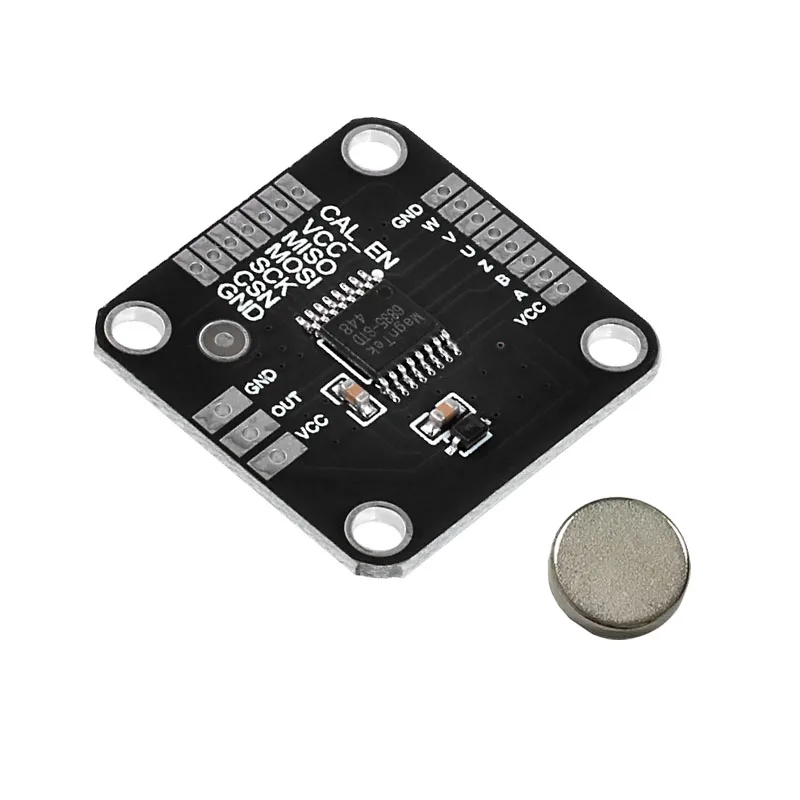 MT6835 High-Speed High-Precision Magnetic Angle Encoder Chip, AMR Technology, 21-bit Absolute Angle Output, 120,000 RPM, SPI/ABZ