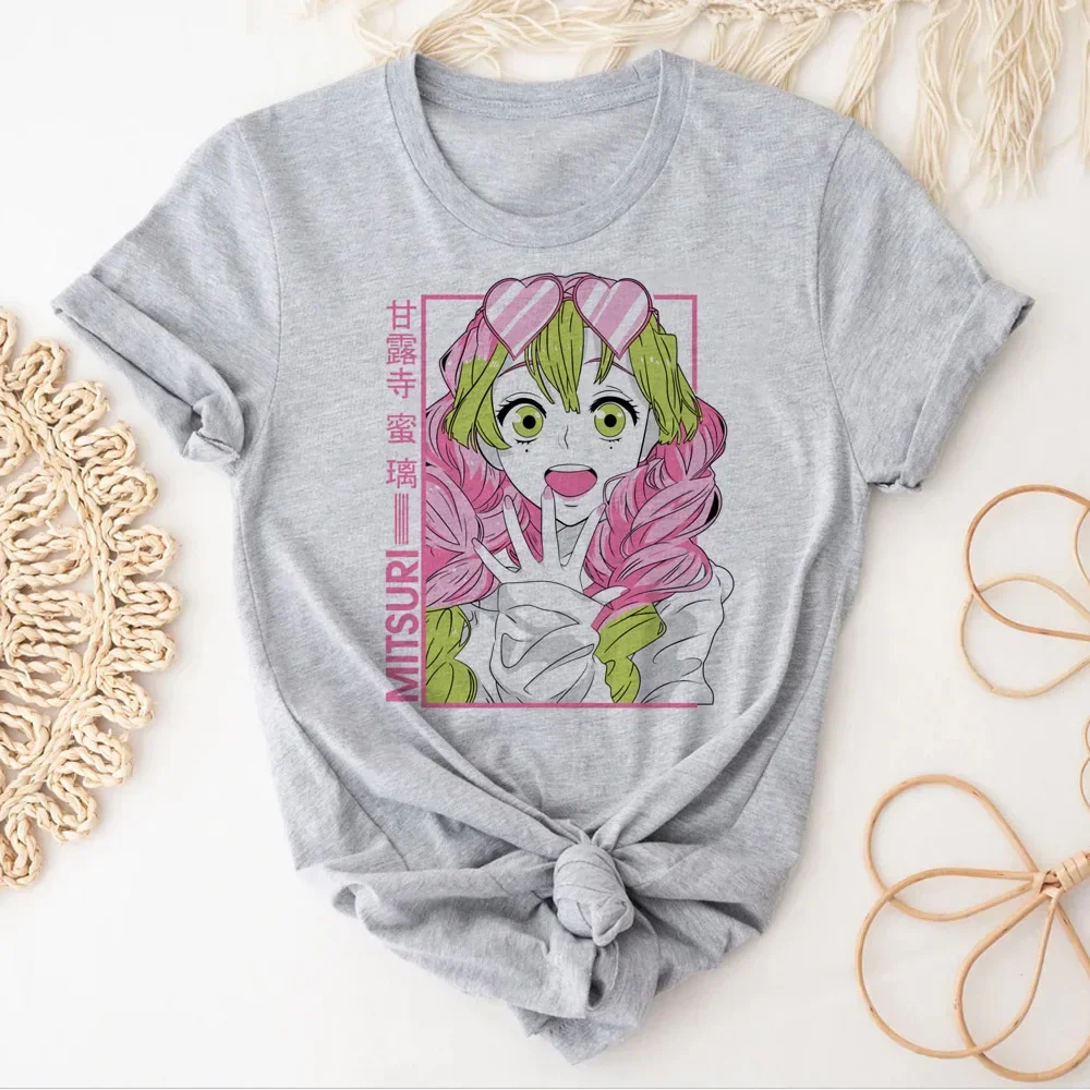 Mitsuri t-shirts women graphic manga comic t-shirts girl anime designer clothes