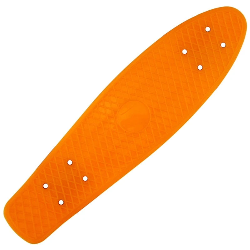 22.5X 6 Inch Skateboard Plastic Fish Banana Skating Board Decks For Outdoor Sport Fish Board Non-Slip Deck