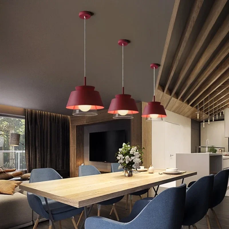 Nordic Macaroon Modern Dinning Room Pendant Lights Chandeliers Kitchen Hanging Ceiling Lamp LED Lighting Fixture Luminaria Decor image 6