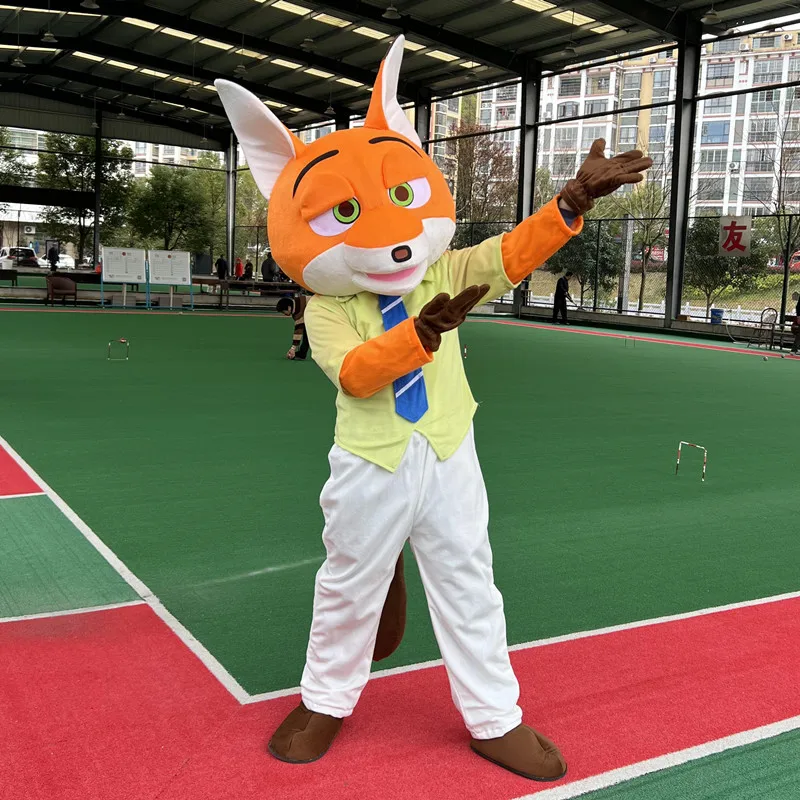 Judy Hopps Costume mascotte Nick Wilde Personaggio dei cartoni animati per adulti Vestito attraente Regalo di compleanno per eventi di feste di carnevale