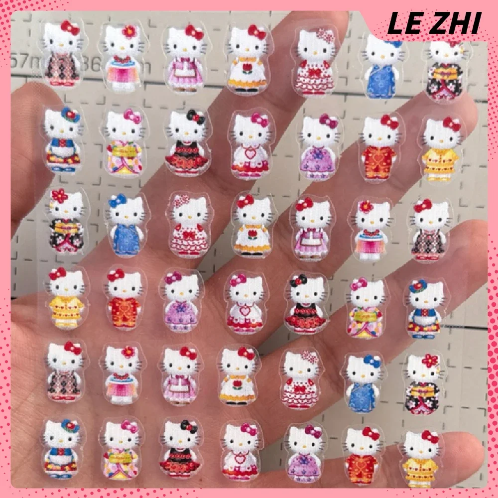 DIY Cartoon 5 sztuk akcesoria do paznokci naklejki zabawki Hello Kitty Kawaii naklejki prosimy o kontakt z obsługą klienta w większym stylu