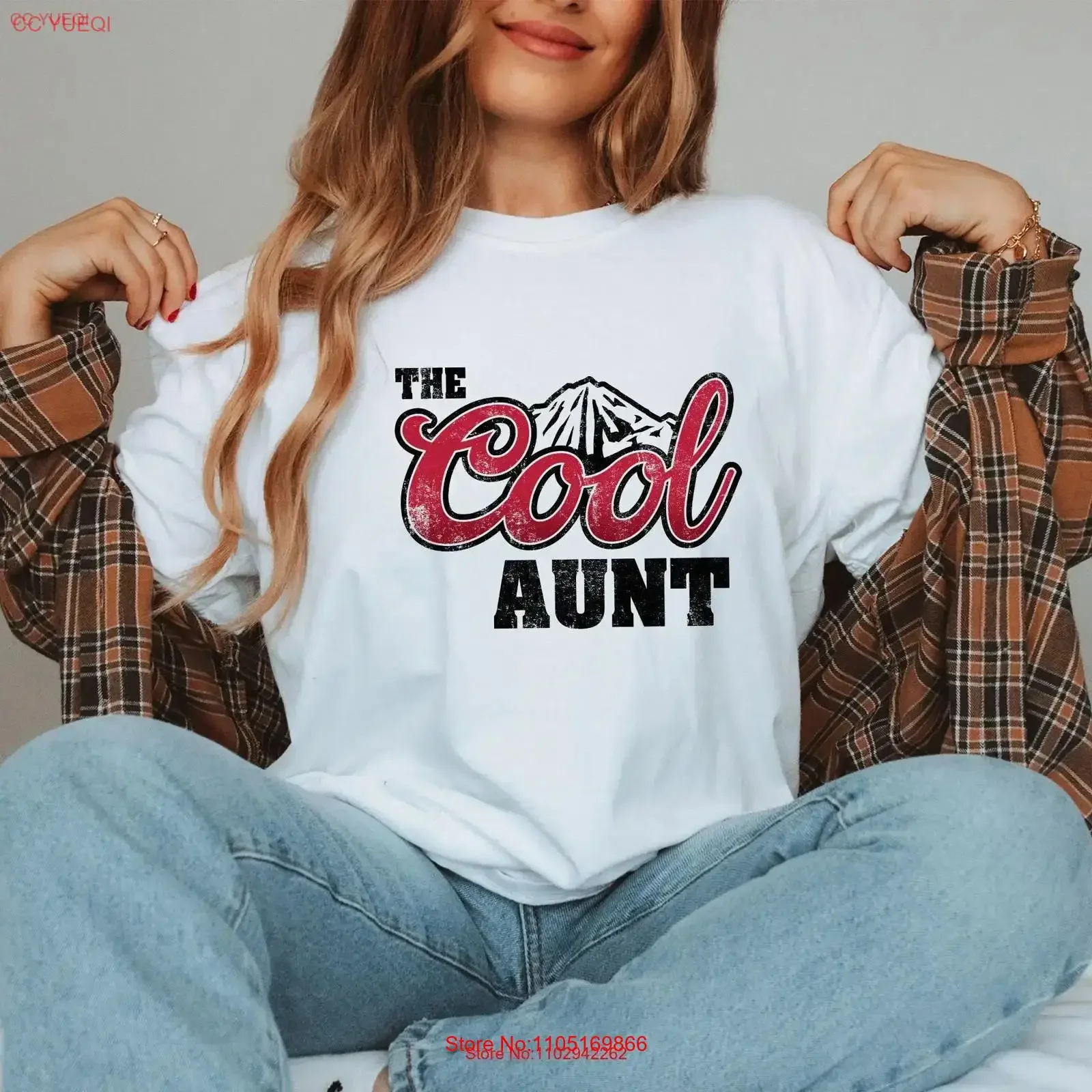 

Cool Aunt Gensory Auntie Interesting Lian Hat Mother's Day Cute T shirt Fashion vintage Washed Comfortable Stylish