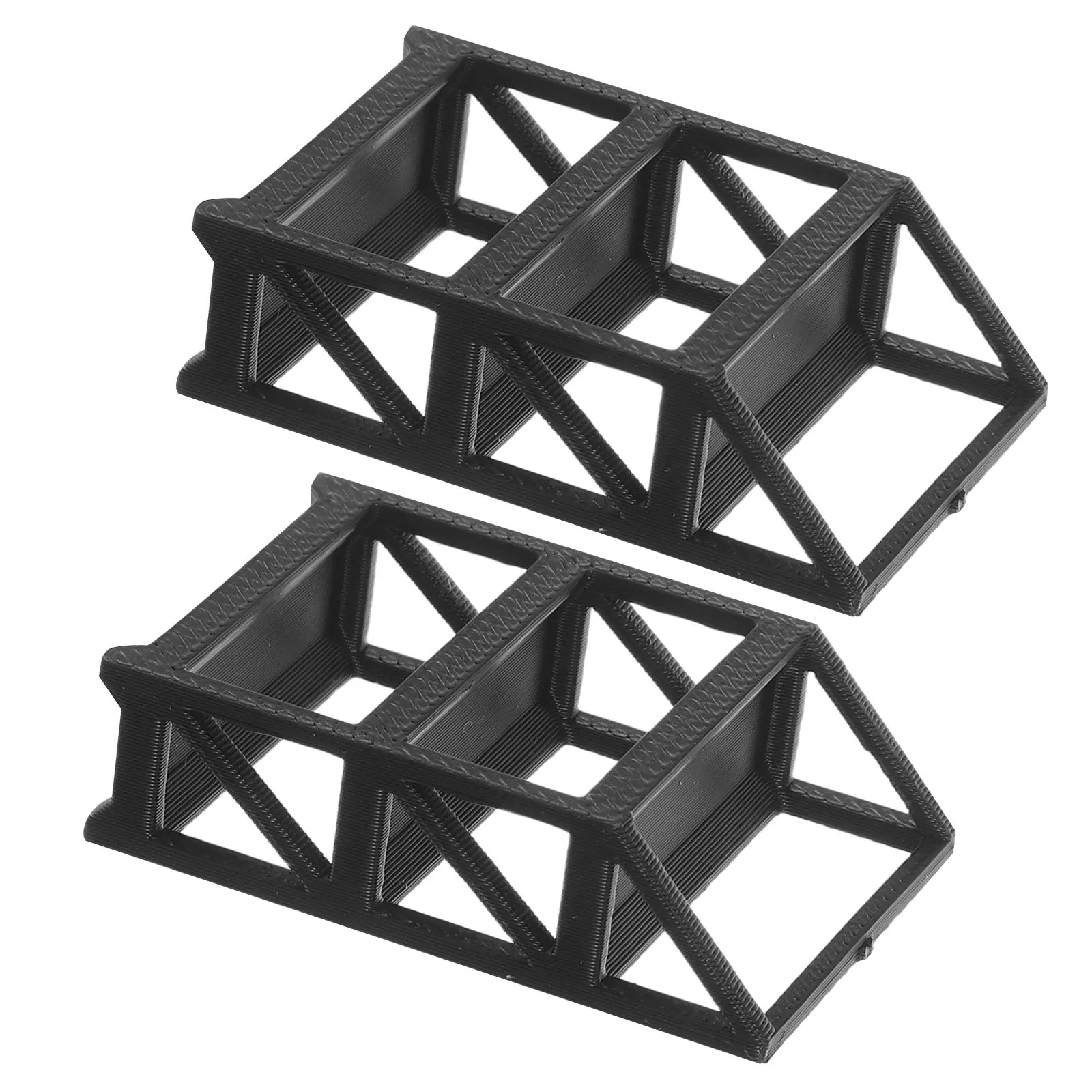 

2Pcs Car Display Shelf Plastic 1:64 Scale Alloy Car Organizer Rack Compact Storage Stand for Miniature Diecast Collection