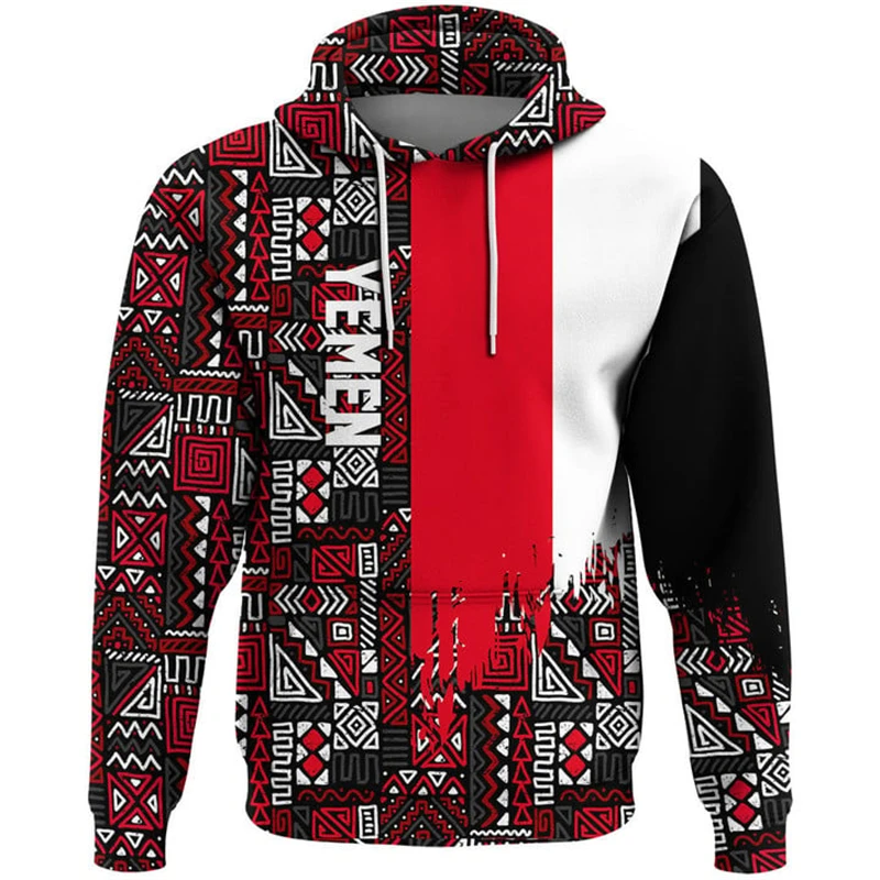 

Yemen Map Flag 3D Printed Hoodies For Men Clothes Houthi Veteran Graphic Sweatshirts National Emblem Tracksuit Hoody Male Tops